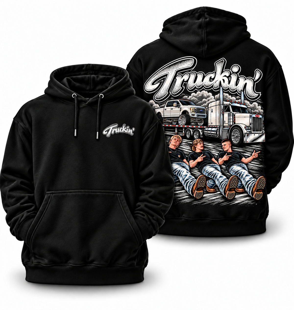 Truckin Semi Hoodie