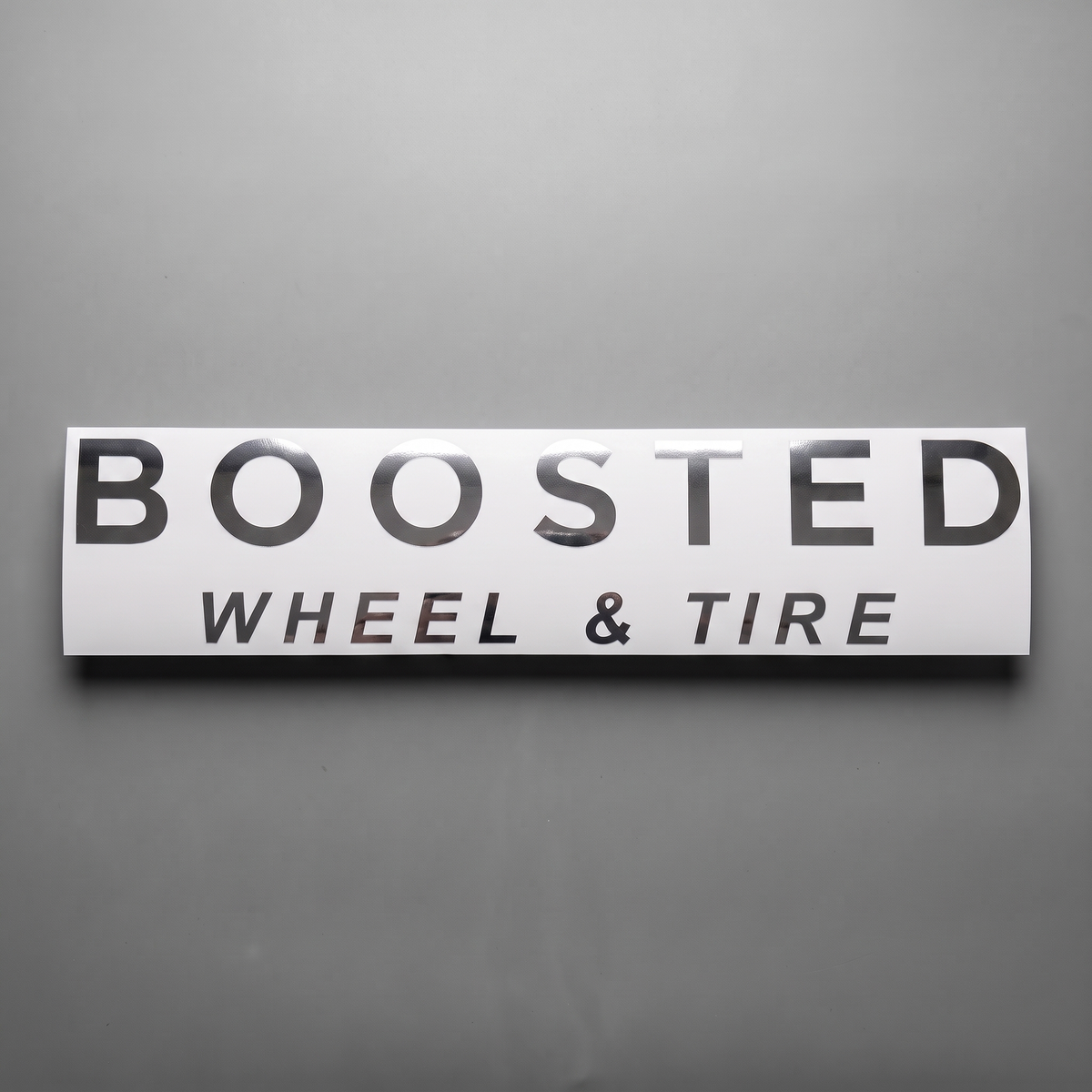 Boosted Wheel & Tire Banner Sticker